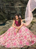 Beautiful Magenta Pink Floral Designer Embroidery Wedding Lehenga Choli