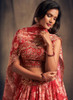 Beautiful Red Golden Floral Printed Lehenga Choli