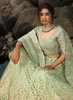 Beautiful Olive Green Sequence Designer Embroidery Wedding Lehenga Choli