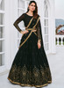 Beautiful Black Sequence Embroidery Georgette Lehenga Choli