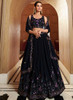 Beautiful Navy Blue Multi Embroidery Wedding Lehenga Choli