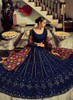 Beautiful Royal Blue Mirror Work Embroidery Traditional Lehenga Choli