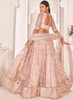 Beautiful Baby Pink Sequence Embroidered Traditional Wedding Lehenga Choli