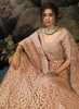 Beautiful Dusty Pink Golden Sequence Designer Embroidery Wedding Lehenga Choli