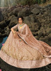 Beautiful Dusty Pink Golden Sequence Designer Embroidery Wedding Lehenga Choli