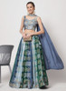 Beautiful Blue Sequence Embroidery Digital Printed Lehenga Choli