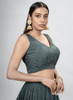 Beautiful Dark Green Embroidery Festive Lehenga Choli