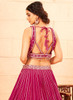 Beautiful Hot Pink Handwork Embroidery Georgette Lehenga Choli