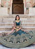 Beautiful Turquoise Designer Embroidery Bridal Lehenga Choli