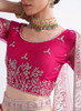 Beautiful Pink Ombré Zarkan Embroidery Wedding Lehenga Choli