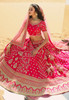 Beautiful Hot Pink Embroidered Wedding Lehenga Choli