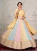 Beautiful Yellow Multi Sequence Embroidery Wedding Lehenga Choli