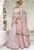 Beautiful Soft Pink Mirror Work Wedding Lehenga Choli