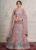 Beautiful Mauve Multicoloured Sequence Embroidery Wedding Lehenga Choli
