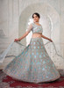 Beautiful Firozi Blue Multi Embroidery Wedding Lehenga Choli