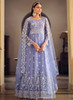 Beautiful Lavender Sequence Embroidery Wedding Anarkali Suit