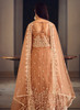 Beautiful Light Brown Sequence Embroidery Wedding Anarkali Suit