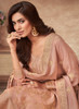 Beautiful Peach Sequence Embroidery Salwar Kameez