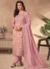 Beautiful Blush Pink Sequence Embroidery Salwar Kameez