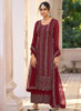 Beautiful Red Sequence Embroidery Wedding Palazzo Suit