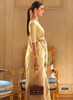 Beautiful Yellow Khicha Zari Handloom Weaved Silk Saree