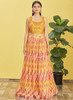 Beautiful Yellow Multi Embroidery Printed Lehenga Choli