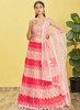 Beautiful Pink Multi Embroidery Printed Lehenga Choli