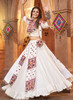 Beautiful White And Pink Kutchi Embroidered Rajwadi Chaniya Choli