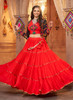Beautiful Red And Black Kutchi Embroidered Rajwadi Chaniya Choli