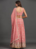 Beautiful Peach Multi Embroidery Traditional Lehenga Choli