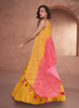 Beautiful Yellow And Pink Handwork Embroidery Festive Lehenga Choli