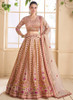 Beautiful Beige Multi Handwork Embroidery Lehenga Choli