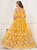 Beautiful Yellow Traditional Embroidered Wedding Lehenga Choli