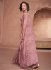 Beautiful Pink Sequence Embroidery Cape Style Palazzo Suit