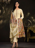 Beautiful Yellow Multi Embroidery Traditional Silk Salwar Suit