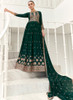 Beautiful Dark Green Traditional Embroidery Anarkali Gown