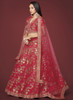 Beautiful Red Sequence Embroidery Festive Lehenga Choli