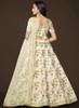 Beautiful White Sequence Embroidery Festive Lehenga Choli