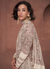 Beautiful Beige Crochet Embroidery Flared Anarkali Suit11