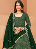 Beautiful Green Mirror Work Embroidery Wedding Anarkali Suit71