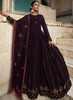 Beautiful Purple Sequence Embroidery Wedding Anarkali Suit76