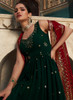 Beautiful Green Sequence Embroidery Wedding Anarkali Suit78