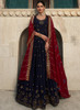 Beautiful Dark Blue Sequence Embroidery Wedding Anarkali Suit79