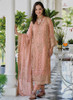 Beautiful Peach Embroidery Traditional Pant Style Suit94