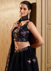 Beautiful Navy Blue Multi Embroidery Wedding Lehenga Choli115