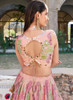 Beautiful Pink Multicoloured Mirror Work Embroidery Lehenga Choli116
