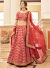 Beautiful Bridal Red Embroidery Wedding Lehenga Choli25