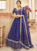 Beautiful Dark Blue Embroidery Wedding Lehenga Choli31