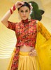 Beautiful Orange And Yellow Sequence Embroidery Lehenga Choli190