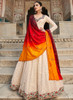 Beautiful Off White Multi Embroidered Anarkali Gown146